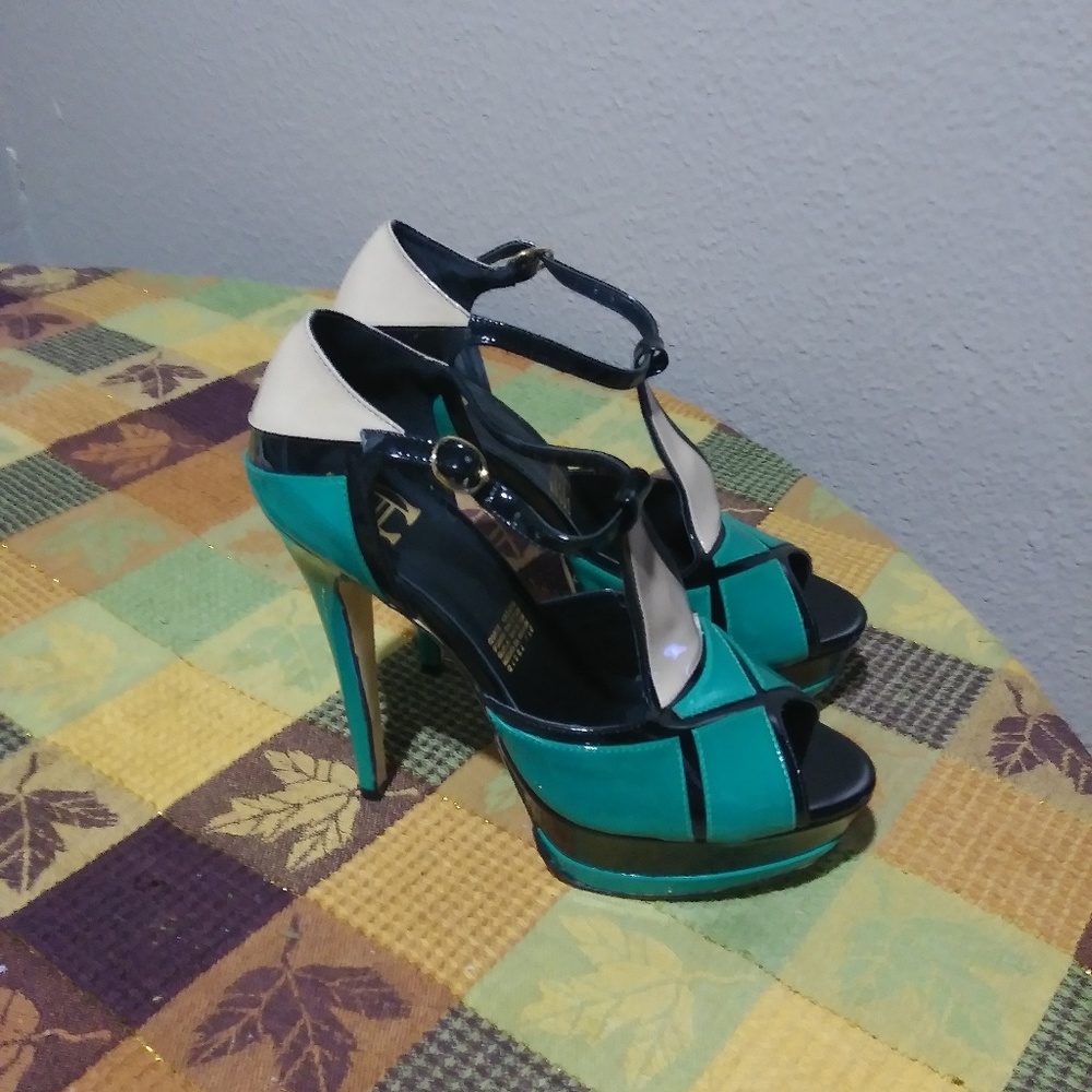 Stiletto Peep Toe High Heels